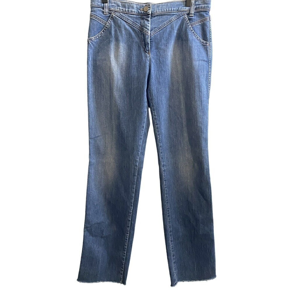 𝅺ARMANI Jeans Collezioni Antinea Womens Size 8 Straight Leg Mid Rise Jeans Denim